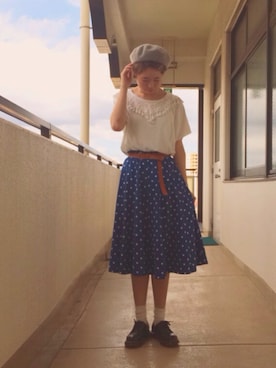 Kanae Yasudaさん（レディース・155cm）の秋コーディネート