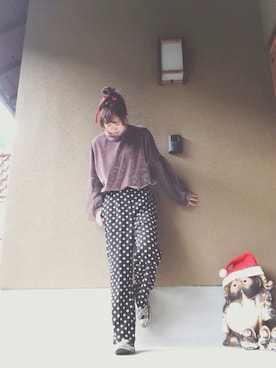 Kanae Yasudaさん（レディース・155cm）の冬コーディネート