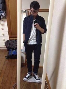 「CONVERSE（コンバース）のCONVERSE コンバース ジャック パーセル / JACK PURCEL（スニーカー）」を使った、oyoshiさん（メンズ・171cm）の夏コーディネート