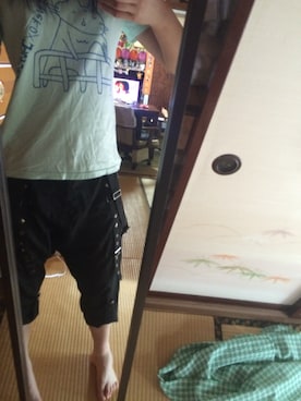「ALGONQUINS（アルゴンキン）のアイテム（パンツ）」を使った、なおさん（レディース・167cm）の夏コーディネート