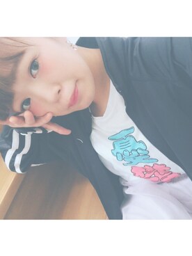 「アイテム（ジャージ）」を使った、のほのほさん（レディース・154cm・10代）の秋コーディネート