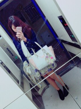 「透け素材」｜「アイテム（ジャケット/アウター）」を使った、ももかさん（レディース・159cm）の春コーディネート