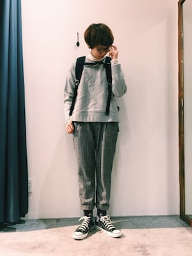 「アイテム（ニット/セーター）」を使った、ｶﾝﾅさん（レディース・167cm）の秋コーディネート