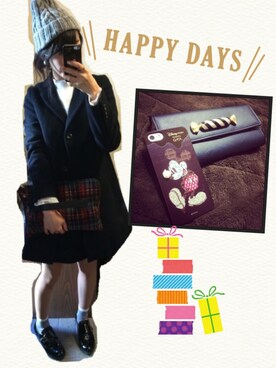 「くつした」｜「アイテム（チェスターコート）」を使った、tomさん（レディース・160cm）の秋コーディネート