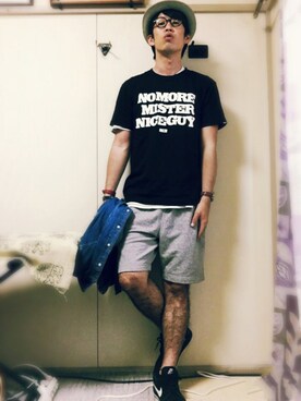 「RULER（ルーラー）のアイテム（トップス）」を使った、つばさ.Nさん（メンズ・175cm）の春コーディネート