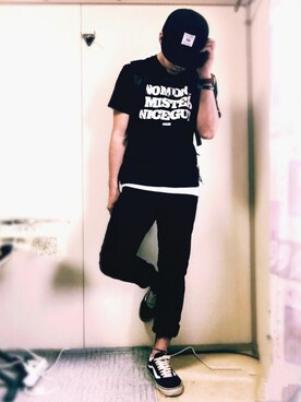 「RULER（ルーラー）のアイテム（トップス）」を使った、つばさ.Nさん（メンズ・175cm）の春コーディネート