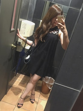 「EGOIST（エゴイスト）のアイテム（ワンピース）」を使った、さーさんさん（レディース・155cm）の夏コーディネート