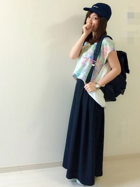 「ハイカット」｜「アイテム（その他）」を使った、chakoさん（レディース・155cm）の春コーディネート