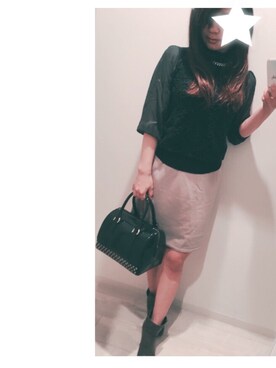 「EDDY GRACE（エディグレース）のアイテム」を使った、mariさん（レディース・155cm）の秋コーディネート