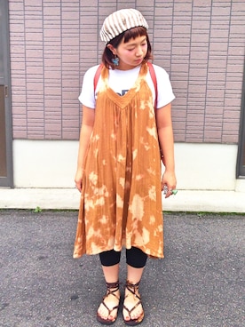 「アイテム（ハンチング/ベレー帽）」を使った、megumiさん（レディース・150cm・10代）の秋コーディネート