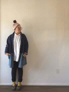 「VOO（ヴォー）のアイテム（その他アウター）」を使った、megumiさん（レディース・150cm）の秋コーディネート