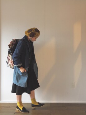 「VOO（ヴォー）のアイテム（その他アウター）」を使った、megumiさん（レディース・150cm）の秋コーディネート