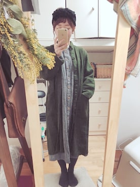 「シサム工房（シサムコウボウ）のアイテム」を使った、tomさん（レディース・147cm）の春コーディネート