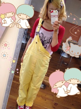 「WC（ダブル シー）のアイテム（オールインワン・サロペット）」を使った、いく☆さん（レディース・153cm）の夏コーディネート