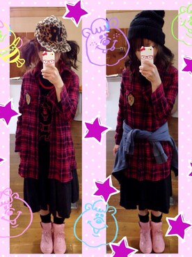 「WC（ダブル シー）のアイテム（タンクトップ）」を使った、いく☆さん（レディース・153cm）の秋コーディネート