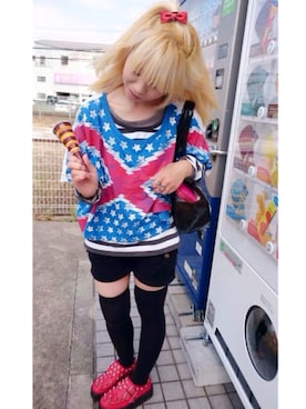 「ニコちゃん」｜「アイテム（その他シューズ）」を使った、いく☆さん（レディース・153cm）の春コーディネート