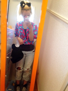 「Sword Fish（ソードフィッシュ）のアイテム」を使った、いく☆さん（レディース・153cm）の夏コーディネート