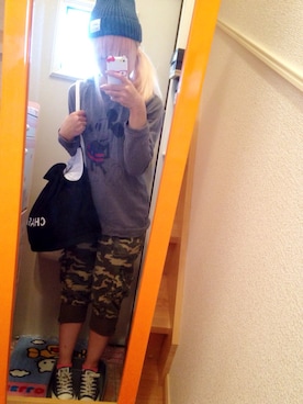 「RE DARK（リダーク）のアイテム」を使った、いく☆さん（レディース・153cm）の秋コーディネート