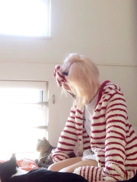 「アイテム（ルームウェア/パジャマ）」を使った、いく☆さん（レディース・153cm）の秋コーディネート