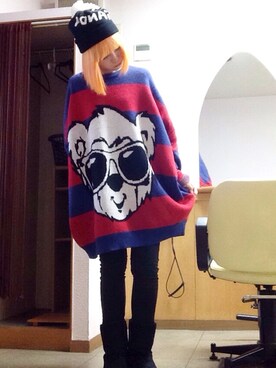 「L.D.S.（エルディーエス）のアイテム（パンツ）」を使った、いく☆さん（レディース・153cm）の秋コーディネート