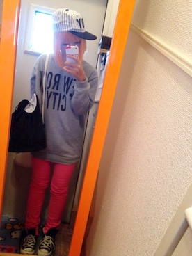 「L.D.S.（エルディーエス）のアイテム（パンツ）」を使った、いく☆さん（レディース・153cm）の秋コーディネート