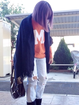 「Sword Fish（ソードフィッシュ）のアイテム」を使った、いく☆さん（レディース・153cm）の冬コーディネート