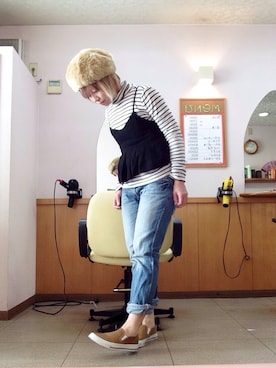 「L.D.S.（エルディーエス）のアイテム」を使った、いく☆さん（レディース・153cm）の春コーディネート