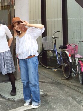 「L.D.S.（エルディーエス）のアイテム」を使った、いく☆さん（レディース・153cm）の秋コーディネート