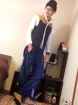 「ローリーズファーム(LOWRYS FARM)」｜マナトさん（メンズ・173cm）の秋コーディネート