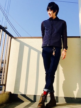 「スタイリング」｜「アイテム（その他）」を使った、マナトさん（メンズ・173cm）の冬コーディネート