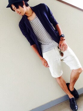 「アイテム（その他アウター）」を使った、マナトさん（メンズ・173cm・20代）の夏コーディネート