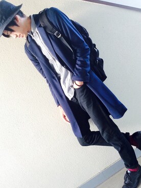 「LEPSIM（レプシィム）のアイテム（ジャケット/アウター）」を使った、マナトさん（メンズ・173cm）の秋コーディネート