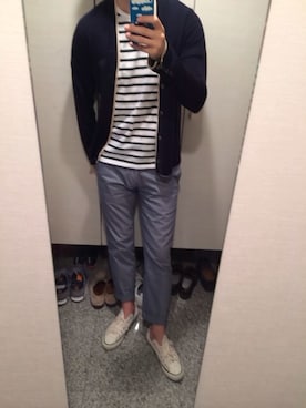 Moto Tsuneさん（メンズ・175cm）の春コーディネート