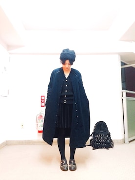 「tricot COMME des GARCONS（トリココムデギャルソン）のアイテム（帽子）」を使った、yuiさん（レディース・158cm）の秋コーディネート