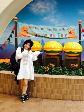「tricot COMME des GARCONS（トリココムデギャルソン）のアイテム（帽子）」を使った、yuiさん（レディース・158cm）の秋コーディネート