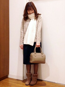 ikka HEAD OFFICE Women'sさん（レディース・158cm）の冬コーディネート