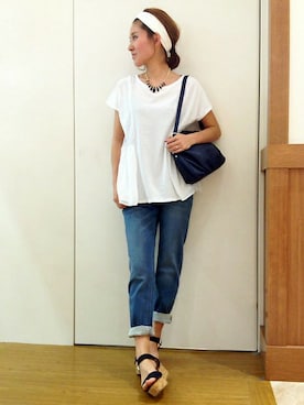 ikka HEAD OFFICE Women'sさん（レディース・161cm）の夏コーディネート