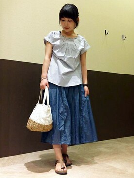 ikka HEAD OFFICE Women'sさん（レディース・158cm）の夏コーディネート