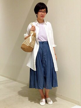 ikka HEAD OFFICE Women'sさん（レディース・158cm）の夏コーディネート