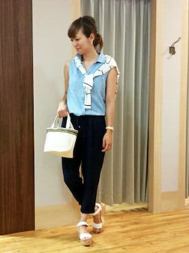 ikka HEAD OFFICE Women'sさん（レディース・158cm）の夏コーディネート