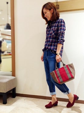 ikka HEAD OFFICE Women'sさん（レディース・158cm）の秋コーディネート