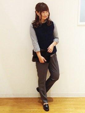 ikka HEAD OFFICE Women'sさん（レディース・158cm）の秋コーディネート