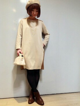 ikka HEAD OFFICE Women'sさん（レディース・158cm）の冬コーディネート