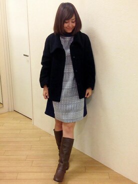 ikka HEAD OFFICE Women'sさん（レディース・158cm）の冬コーディネート