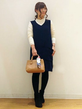 ikka HEAD OFFICE Women'sさん（レディース・158cm）の冬コーディネート
