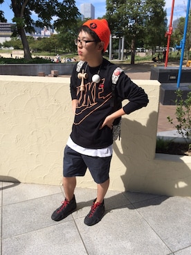 「アイテム（ジャージ）」を使った、たひらっぷさん（メンズ・177cm・10代）の秋コーディネート