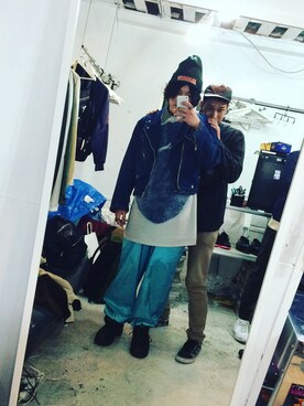 「SHAUN SAMSON（ショーンサムソン）のアイテム」を使った、たひらっぷさん（メンズ・177cm）の冬コーディネート