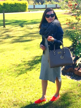 「MichaelKors」｜「アイテム（その他）」を使った、Erina Itoさん（レディース・155cm）の秋コーディネート