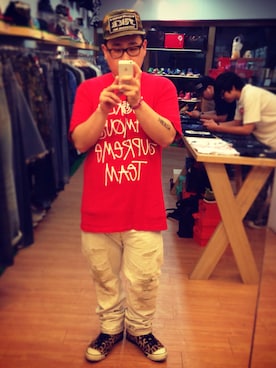 「#supreme」｜安さん（メンズ・168cm）の春コーディネート