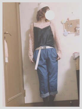 「used mix」｜「アイテム（キャミソール）」を使った、iriieさん（レディース・167cm）の秋コーディネート